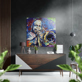 Jazz Brushed Aluminium Dibond Wall Art.